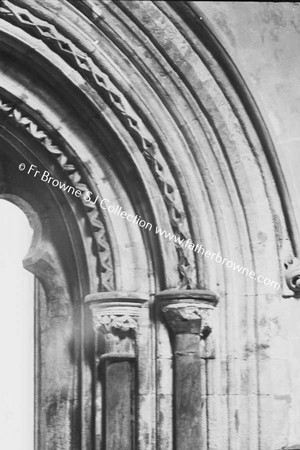 ABBEY CLOISTER ARCH IN BAPTISTRY OF PARISH CHURCH